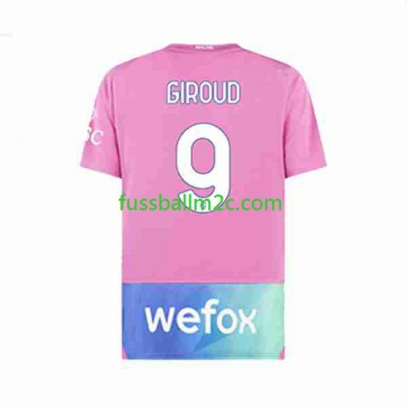 Fußballtrikots AC Mailand Olivier Giroud 9 Ausweich Trikotsatz 2023-2024 Fußballtrikots AC Mailand Olivier Giroud 9 Ausweich Trikotsatz 2023-2024